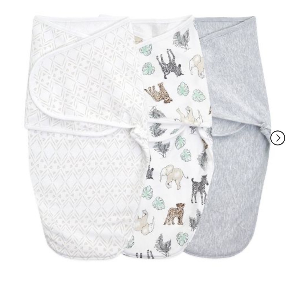 aden + anais Essentials Easy Swaddle Wrap - 3pk NEW